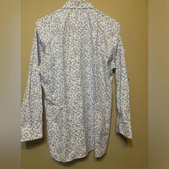 TED BAKER Endurance 100% Cotton Floral Button Down Shirt - Picture 11 of 13